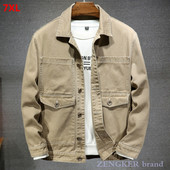 Jesenski kaput muške široke pamučne majice veće veličine muške jakne haljine plima 7XL 8XL muška odjeća prevelika jakna