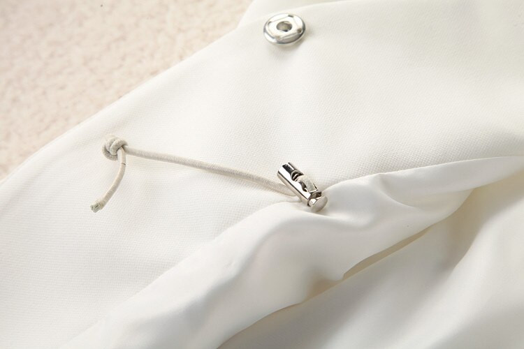 M-3XL Νέο Γυναικείο κοστούμι μόδας OL Γιλέκο κοντό στυλ Ελαστική μέση λεπτή Κομψό γραφείο μεγάλου μεγέθους Γυναικεία μπλουζάκια Μαύρα λευκά μπουφάν