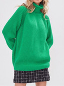 Sarkani sieviešu džemperi ar garām piedurknēm, ikdienišķi džemperi ar brīvu apkakli, trikotāžas džemperi, 2022. gada sieviešu rudens ziemas, somi, silti džemperi