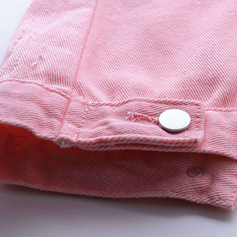 Konfektes krāsas džinsa veste sievietēm 2021. gada pavasara un rudens jaunā stila korejiešu versija neapstrādātas malas jakas vestes sievietēm