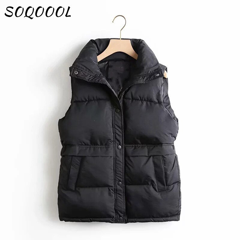 Sieviešu cieta vaļīga veste ar kokvilnas polsterējumu