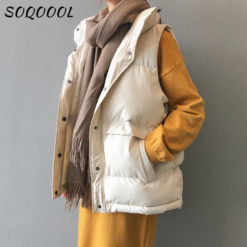 Sieviešu cieta vaļīga veste ar kokvilnas polsterējumu