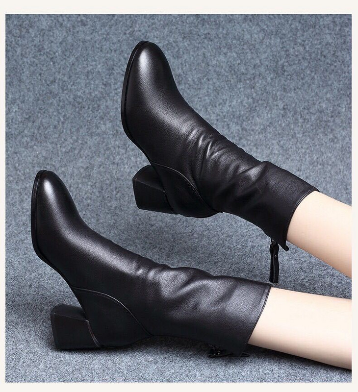 Ženske cipele 2021. Luksuzne Chelsea čizme Ženske kožne čizme Debele zimske cipele Gležnjače s platformom na debelu petu Dizajnerske marke