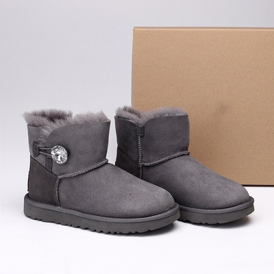 Modne zimske čizme za 2022. Krznene ženske čizme za snijeg Prava ovčja vuna Dekoltirane tople krznene cipele Muške i ženske zimske kratke čizme