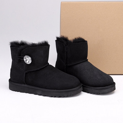 Modne zimske čizme za 2022. Krznene ženske čizme za snijeg Prava ovčja vuna Dekoltirane tople krznene cipele Muške i ženske zimske kratke čizme