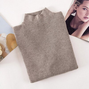 Jesen i zima Ženski džemperi Modni lažni dolčeviti Kompjuterski pleteni jednobojni ženski džemperi Tanki ležerni ženski džemperi