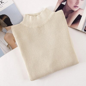 Jesen i zima Ženski džemperi Modni lažni dolčeviti Kompjuterski pleteni jednobojni ženski džemperi Tanki ležerni ženski džemperi