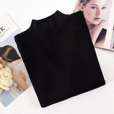 Jesen i zima Ženski džemperi Modni lažni dolčeviti Kompjuterski pleteni jednobojni ženski džemperi Tanki ležerni ženski džemperi