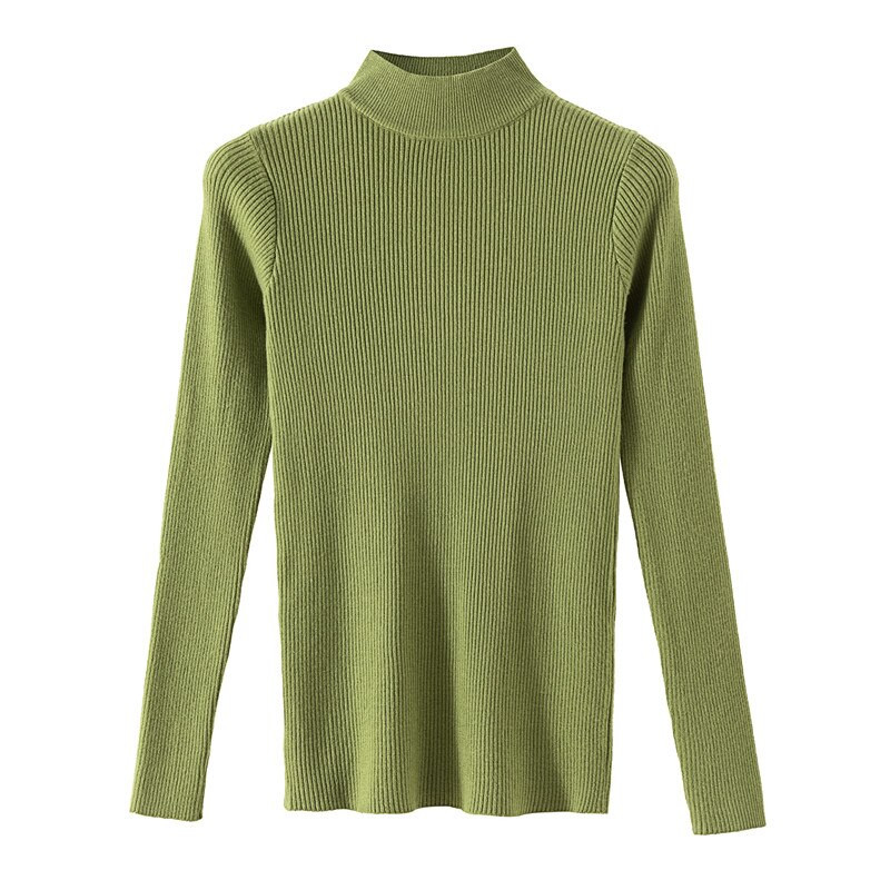 Jesen i zima Ženski džemperi Modni lažni dolčeviti Kompjuterski pleteni jednobojni ženski džemperi Tanki ležerni ženski džemperi