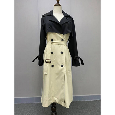 Dvoredni korejski dizajn Trenč kaputi u vojnom stilu Topli dugi jesenski kaputi s vjetrovkama