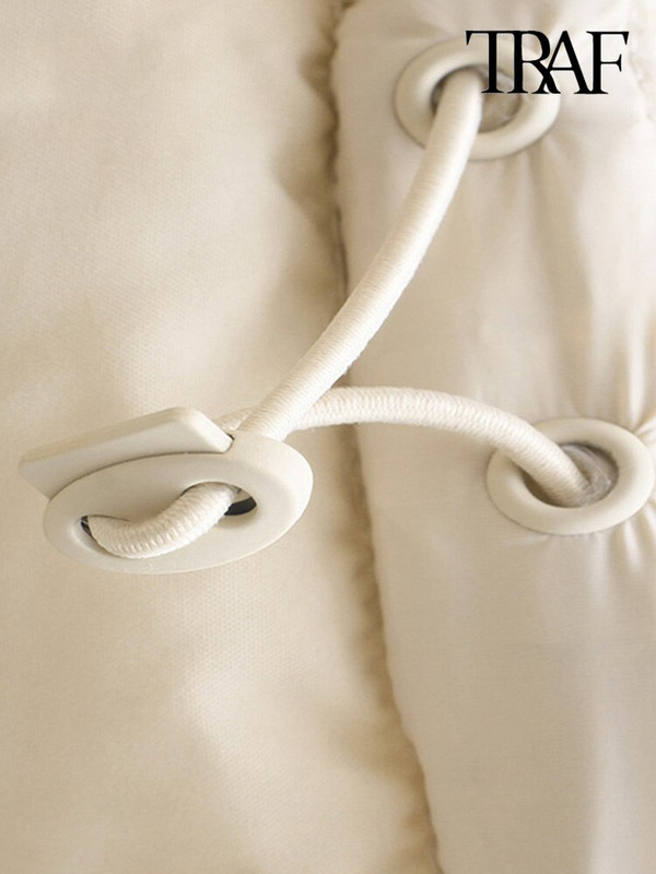 TRAF Γυναικεία μόδα με φερμουάρ γιλέκο με επένδυση Vintage με ψηλό λαιμό, αμάνικα γυναικεία πανωφόρια κομψά φανελάκια