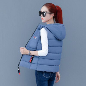 Punji pamučni prsluk Ženska kratka jakna Gornja odjeća Jesen Zima 2022. Novi modni prsluk za sve vrste Ženski prsluci