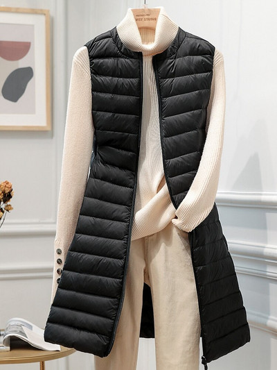 NewBang īpaši viegla dūnu veste sieviešu zīmola garās veste sievietēm viegla veste sieviešu dūnu mētelis garas, plānas bez piedurknēm