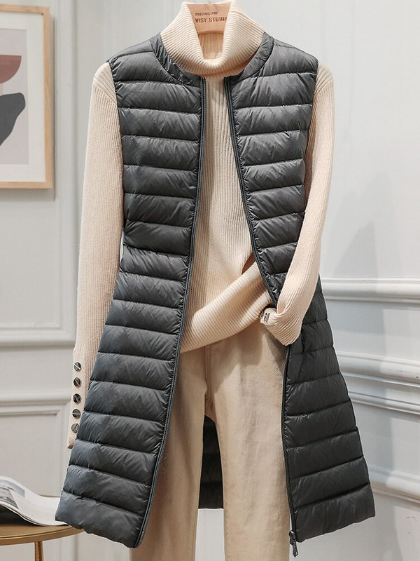 NewBang īpaši viegla dūnu veste sieviešu zīmola garās veste sievietēm viegla veste sieviešu dūnu mētelis garas, plānas bez piedurknēm