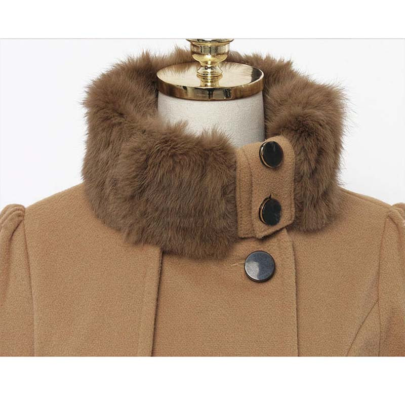 Ženski trenč kaput, zimski dugi rukavi, uska gornja odjeća s dvostrukim kopčanjem i remenom, velika veličina YFX72