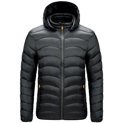 Vīriešu 2022. gada ziemas zīmols, silta, ūdensnecaurlaidīga biezjaka, parka mētelis vīriešiem, jauna rudens vēja necaurlaidīga cepure, noņemama plānā parka jaka vīriešiem