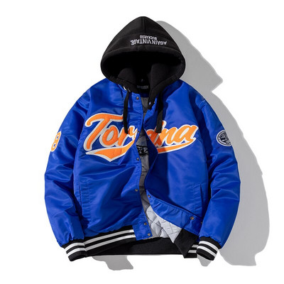 Hip hop bejzbol jakna Muškarci Ženska jakna s vezom u obliku slova Ulična jakna Modna retro vjetrovka za parove Proljeće Jesen