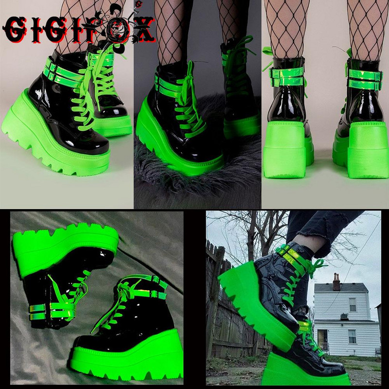 Zīmola dizains 2021 Liela izmēra 43 Platformas Augstpapēžu Kurpes Cosplay Modes Rudens Ziemas Ķīļi Kurpes Puszābaki Sieviešu