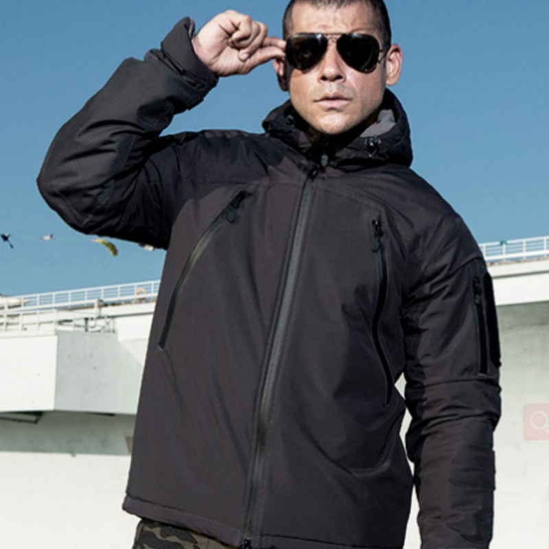 FREE SOLDIER Sportske taktičke muške zimske jakne na otvorenom, topla debela vojna tkanina od flisa za kampiranje i planinarenje