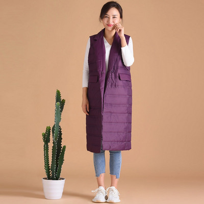 NewBang zīmola sieviešu garā veste īpaši vieglas dūnu vestes sievietēm bez piedurknēm, vēja necaurlaidīgas, vieglas, siltas garas veste