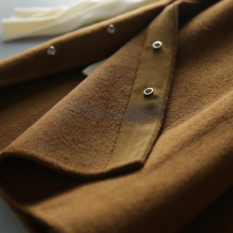 Vestes Sieviešu Rudens Virsdrēbes Moderns Vintage Solid V-veida kakla izgriezums Vienkāršs Ulzzang Street Style Universāls mājīgs dizains ikdienas jaunākā dāma