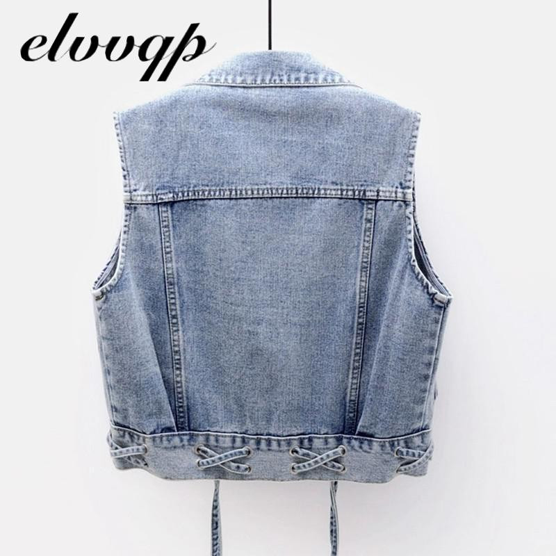 S-4xl džinsu veste sieviešu jaka, 2020. gada jauna rudens šaura kabatas īsa džinsa mētelis sieviešu pavasara vintage veste Mujer