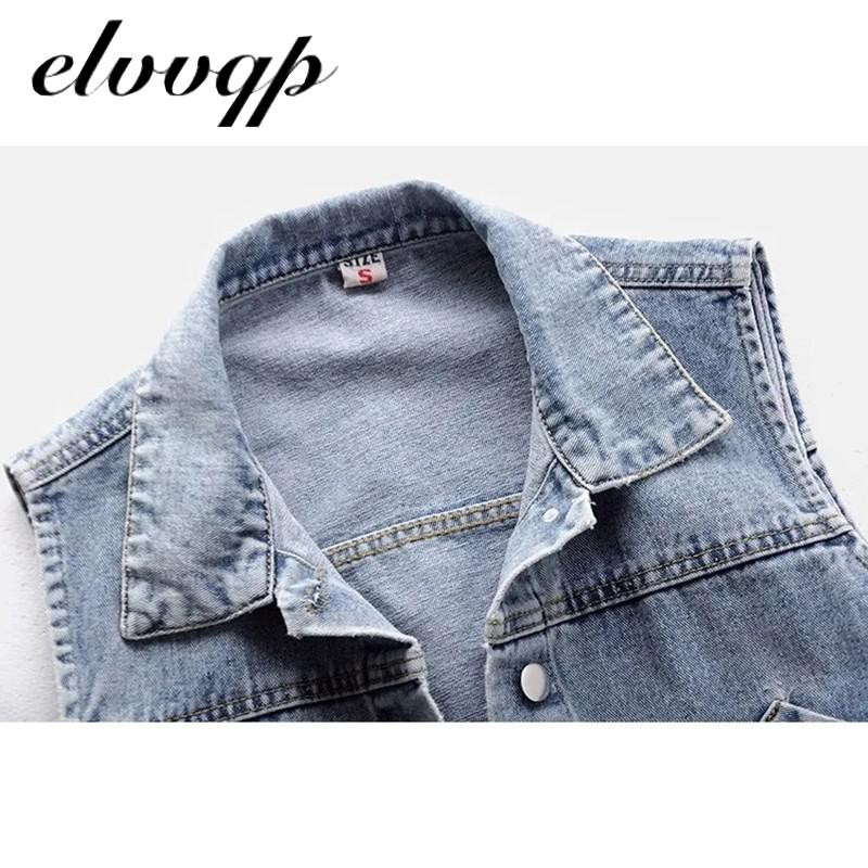 S-4xl džinsu veste sieviešu jaka, 2020. gada jauna rudens šaura kabatas īsa džinsa mētelis sieviešu pavasara vintage veste Mujer