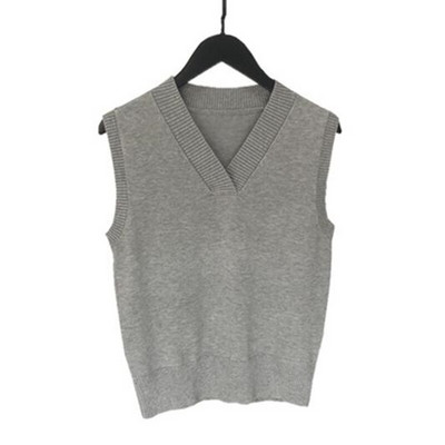 Rudens ziemas lielizmēra sieviešu trikotāžas džemperis sieviešu veste studentu pusaudžu meiteņu veste sievietēm ar V veida kakla izgriezumu, džemperis, džemperis