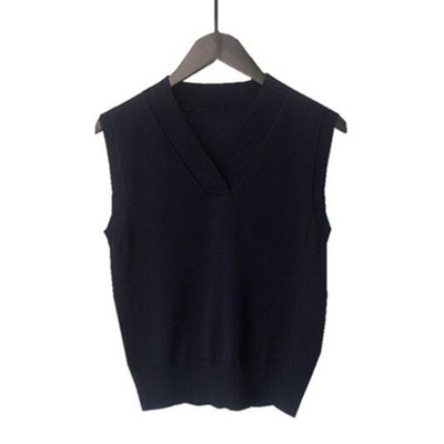 Rudens ziemas lielizmēra sieviešu trikotāžas džemperis sieviešu veste studentu pusaudžu meiteņu veste sievietēm ar V veida kakla izgriezumu, džemperis, džemperis