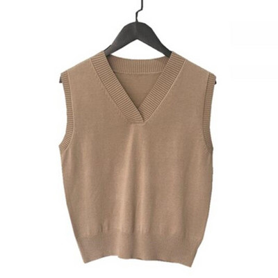 Rudens ziemas lielizmēra sieviešu trikotāžas džemperis sieviešu veste studentu pusaudžu meiteņu veste sievietēm ar V veida kakla izgriezumu, džemperis, džemperis