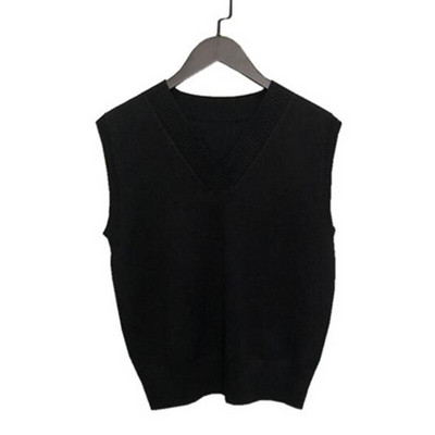 Rudens ziemas lielizmēra sieviešu trikotāžas džemperis sieviešu veste studentu pusaudžu meiteņu veste sievietēm ar V veida kakla izgriezumu, džemperis, džemperis