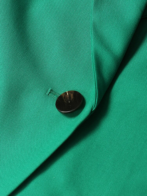 [EAM] Ženski opušteni zeleni nepravilni prsluk velike veličine, novi izdubljeni prsluk bez rukava, moda bez rukava, proljeće, jesen 2022. 1DE1536