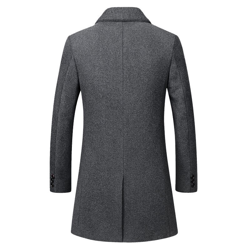 Badu.bg Grandwish Мъжко вълнено яке Thicken Coats Ежедневни тънки ...