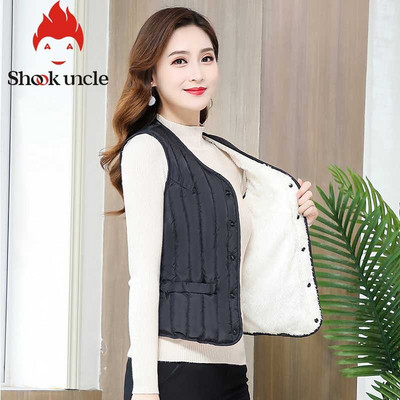 Sieviešu veste bez piedurknēm ziemas silta lielizmēra 4XL dūnu kokvilnas polsterēta jaka villus Sieviešu Veats Slim fit Veste bez piedurknēm