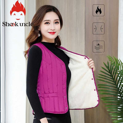 Sieviešu veste bez piedurknēm ziemas silta lielizmēra 4XL dūnu kokvilnas polsterēta jaka villus Sieviešu Veats Slim fit Veste bez piedurknēm
