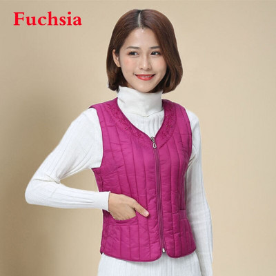 Sieviešu veste bez piedurknēm ziemas silta lielizmēra 4XL dūnu kokvilnas polsterēta jaka villus Sieviešu Veats Slim fit Veste bez piedurknēm