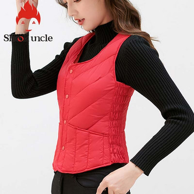 Sieviešu veste bez piedurknēm ziemas silta lielizmēra 4XL dūnu kokvilnas polsterēta jaka villus Sieviešu Veats Slim fit Veste bez piedurknēm