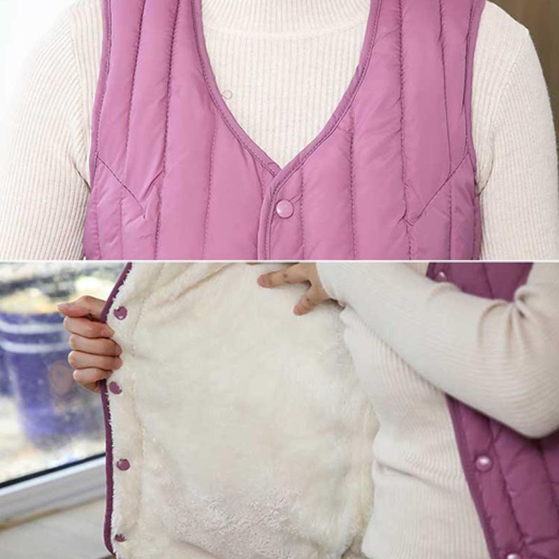 Sieviešu veste bez piedurknēm ziemas silta lielizmēra 4XL dūnu kokvilnas polsterēta jaka villus Sieviešu Veats Slim fit Veste bez piedurknēm