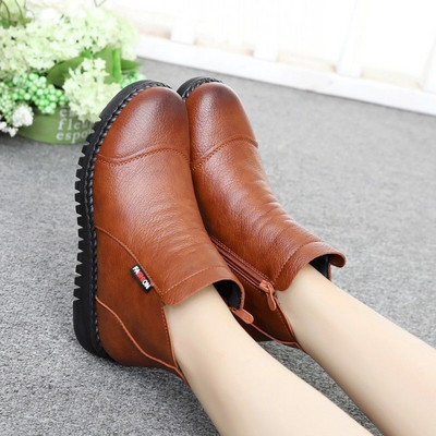 2021 Fashion Vintage μποτάκια για γυναίκες βελούδινα ζεστά παπούτσια Γυναικείες δερμάτινες μπότες Γυναικεία δερμάτινα αθλητικά παπούτσια ελεύθερου χρόνου