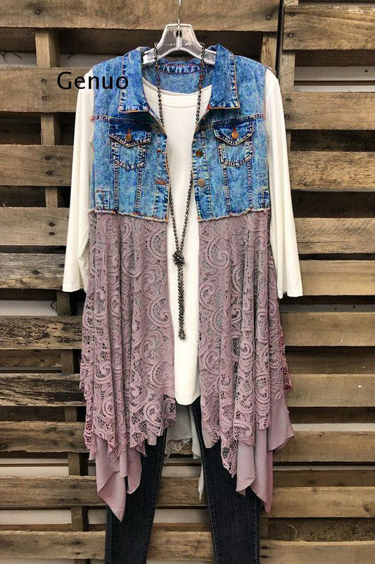 Sieviešu jaka pavasara un vasaras universāls džinsa veste, mežģīņu apakšmala, ar izšūšanu, džinsa veste, 2021. gada jauns sieviešu apģērbs