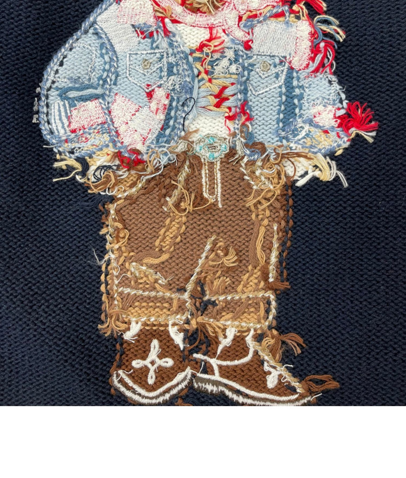 Novi pamučni kaput 2022. Zimski pulover s medvjedom iz crtanih filmova Ženska kvalitetna odjeća, modni pleteni pulover s dugim rukavima