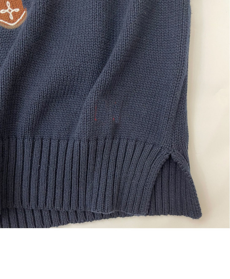 Novi pamučni kaput 2022. Zimski pulover s medvjedom iz crtanih filmova Ženska kvalitetna odjeća, modni pleteni pulover s dugim rukavima