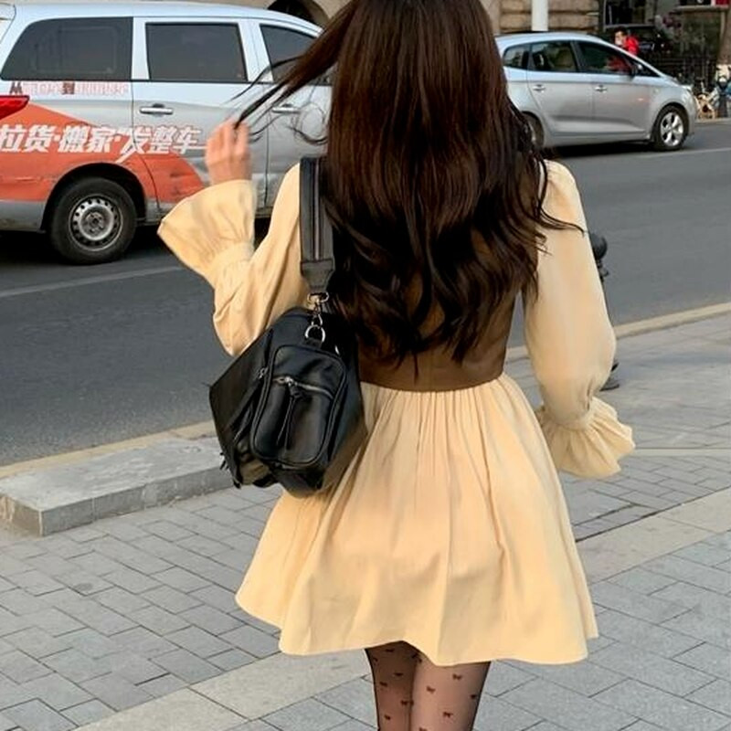 Γυναικεία γιλέκα Μασίφ Διπλό Ανοιξιάτικο Γυναικείο Μοντέρνο Αμάνικο Crops Vintage Casual Comfortable All-match High Street Mujer