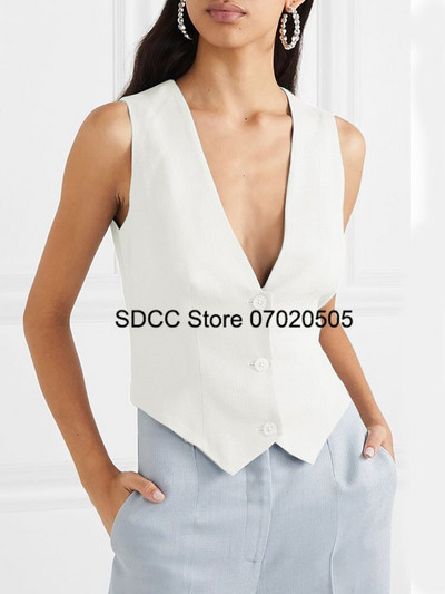 Sieviešu veste Slim Fit bezpiedurknēm jaka ar V veida kakla izgriezumu ar vienrindu ikdienas biroja sieviešu mēteļi chaqueta