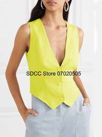 Sieviešu veste Slim Fit bezpiedurknēm jaka ar V veida kakla izgriezumu ar vienrindu ikdienas biroja sieviešu mēteļi chaqueta