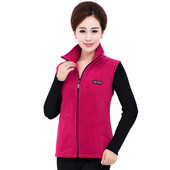 2022. gada jaunais pavasara rudens veste sieviešu lielizmēra 4XL Polar Fleece Mama Vest Lady Fleece vestes Sieviešu topi silta veste