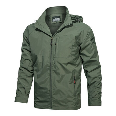 Camping Hiking Jacket Ανδρικά Ανοιξιάτικα Φθινόπωρα υπαίθρια αθλητικά αναπνεύσιμα παλτά Climbing Trekking Windbreaker Hiking Αδιάβροχο μπουφάν