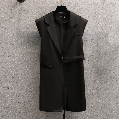 2022. proljeće jesen nepravilno dugo odijelo prsluk ženski korejski stil jakna bez rukava modni elegantni sako prsluk