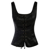 SD Sieviešu jaka Solid Vintage vestes Mākslīgās zamšādas kvadrātveida kakla U-aizmugure žakarda Slim Fit mežģīnēm uz augšu priekšējā veste mētelis veste 2022