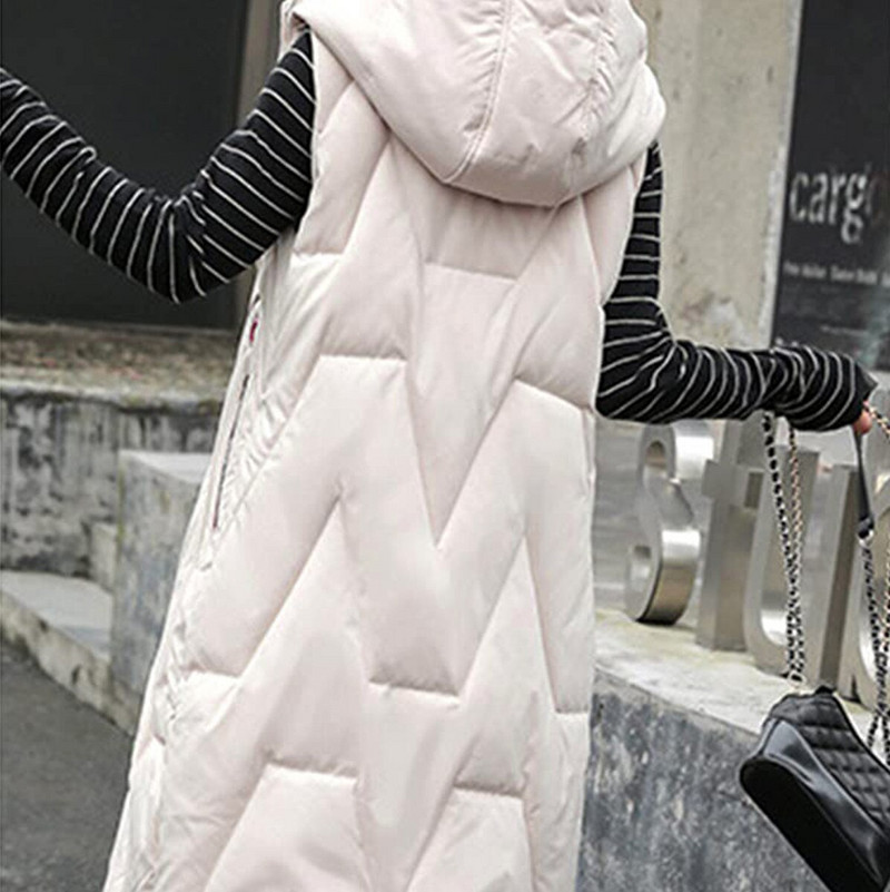 Sieviešu vienkrāsains rudens ziemas parka veste veste gadījuma rakstura rāvējslēdzējs ar kapuci gari mēteļi jakas silts mētelis bezpiedurknēm vestes